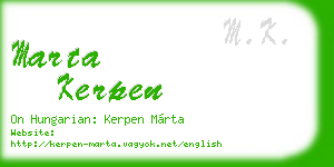 marta kerpen business card